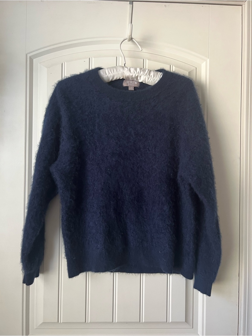 J. Crew Women's Navy Cashmere Crewneck Sweater